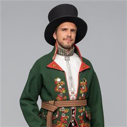 Grønn trøye til snippekufte herre fra 1750